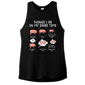 Funny Pig For Men Pig Shirts For Women Pig Tee Farm Ladies PosiCharge Tri-Blend Wicking Tank