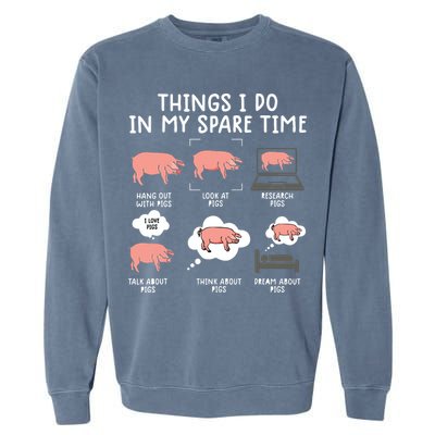Funny Pig For Men Pig Shirts For Women Pig Tee Farm Garment-Dyed Sweatshirt