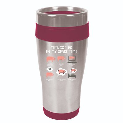 Funny Pig For Men Pig Shirts For Women Pig Tee Farm 16oz Travel Tumbler