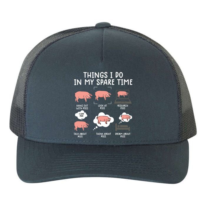 Funny Pig For Men Pig Shirts For Women Pig Tee Farm Yupoong Adult 5-Panel Trucker Hat