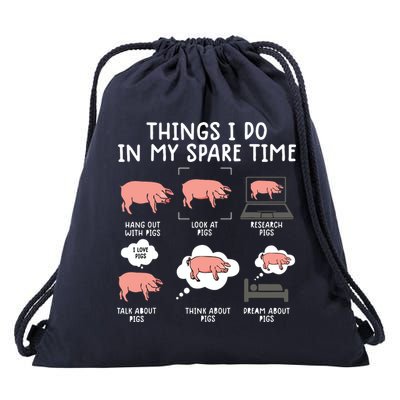 Funny Pig For Men Pig Shirts For Women Pig Tee Farm Drawstring Bag