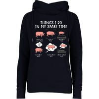 Funny Pig For Men Pig Shirts For Women Pig Tee Farm Womens Funnel Neck Pullover Hood