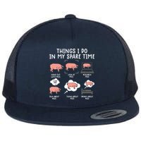 Funny Pig For Men Pig Shirts For Women Pig Tee Farm Flat Bill Trucker Hat