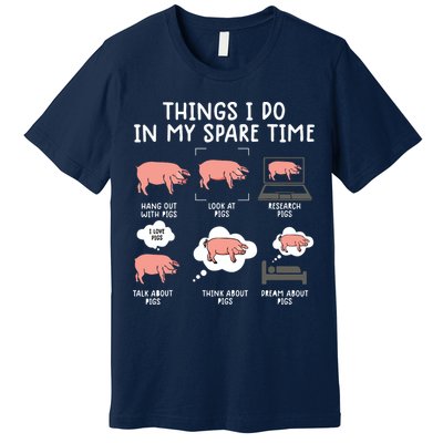 Funny Pig For Men Pig Shirts For Women Pig Tee Farm Premium T-Shirt