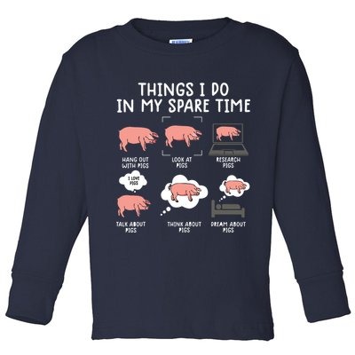 Funny Pig For Men Pig Shirts For Women Pig Tee Farm Toddler Long Sleeve Shirt