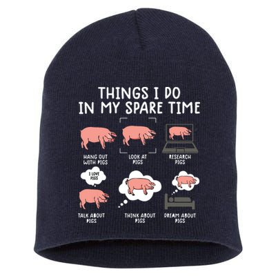 Funny Pig For Men Pig Shirts For Women Pig Tee Farm Short Acrylic Beanie