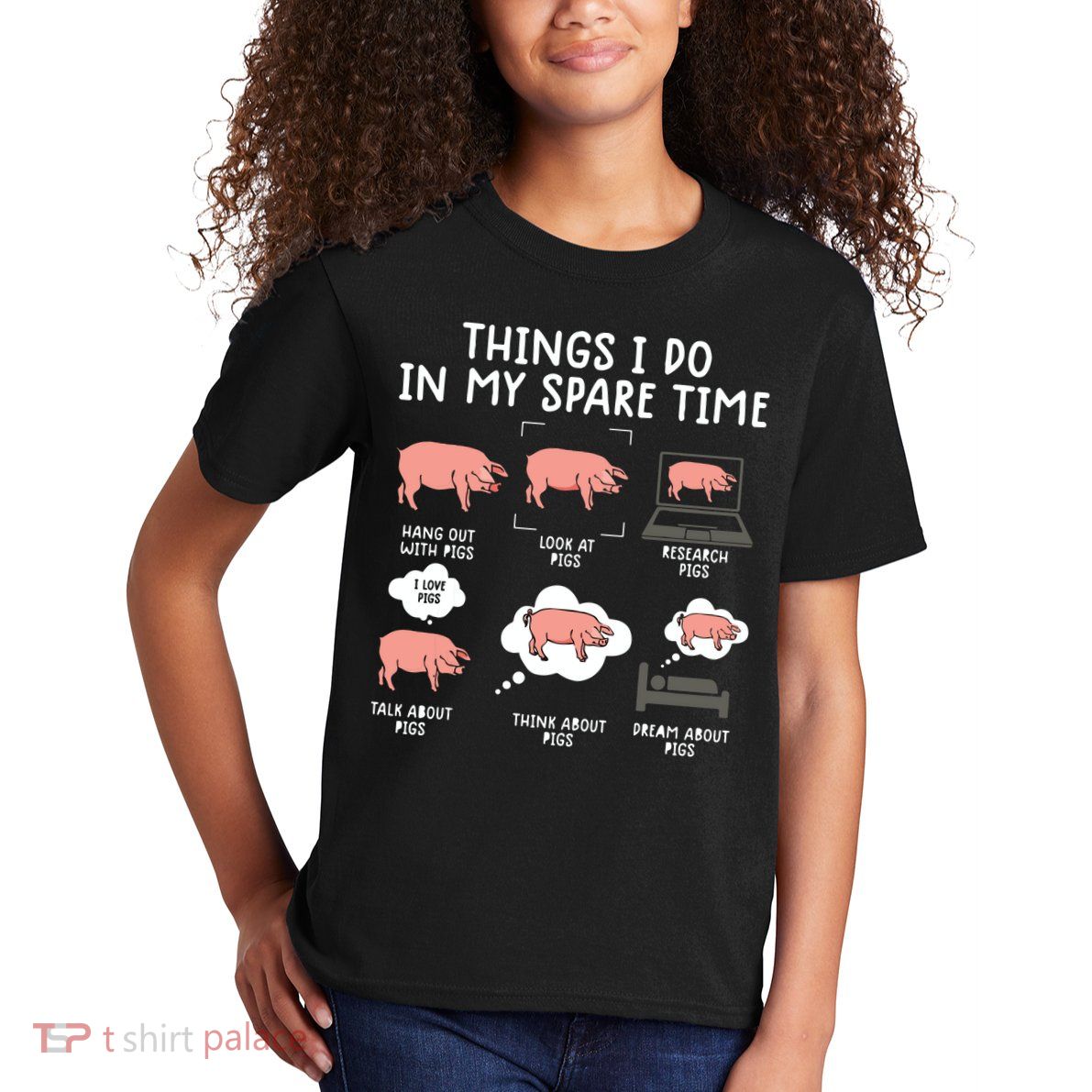 Funny Pig For Men Pig Shirts For Women Pig Tee Farm Kids T-Shirt