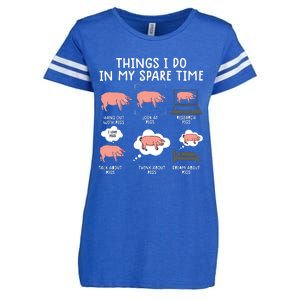 Funny Pig For Men Pig Shirts For Women Pig Tee Farm Enza Ladies Jersey Football T-Shirt