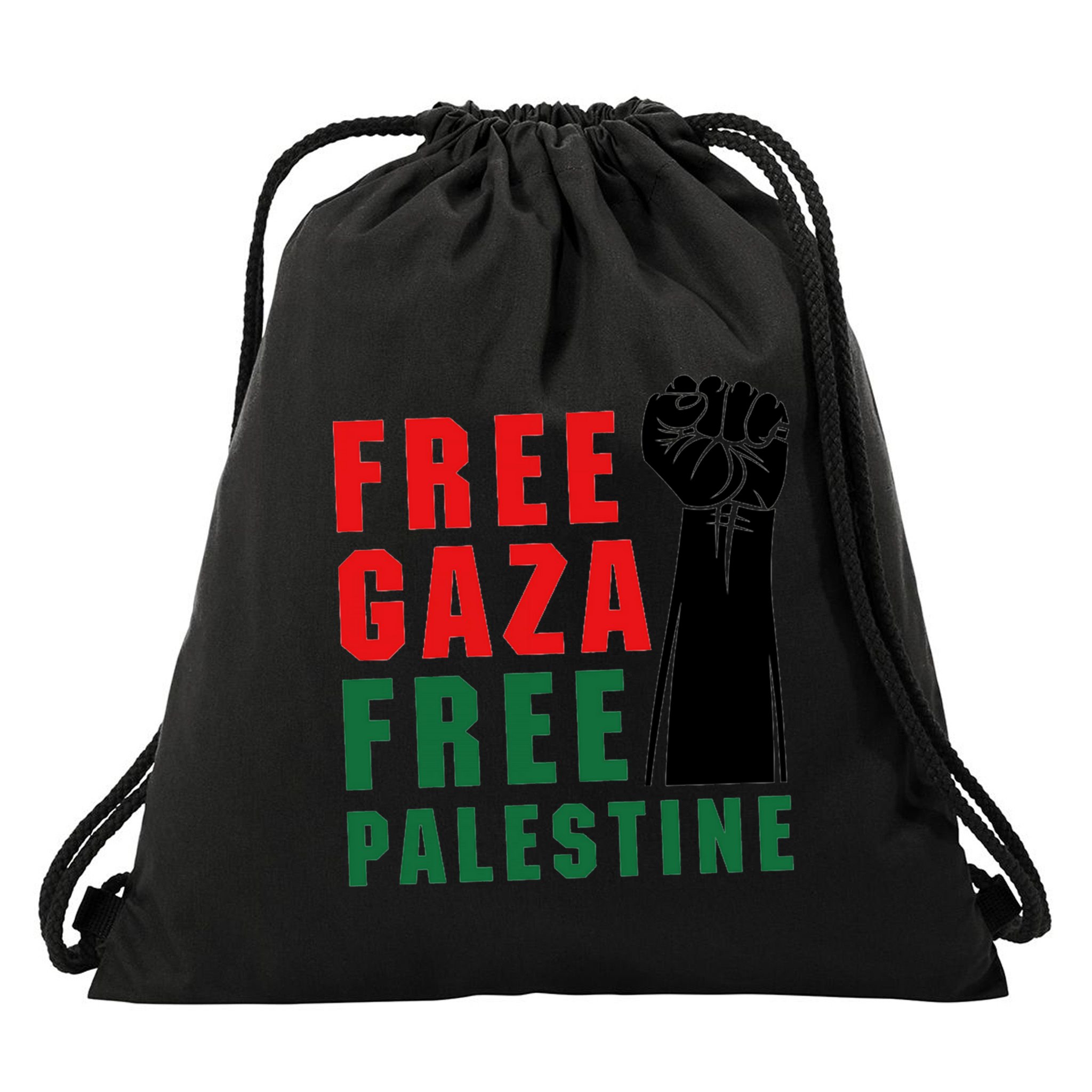 Free Palestine Drawstring Bag