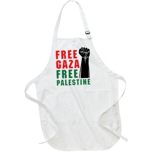 Free Palestine Full-Length Apron With Pockets