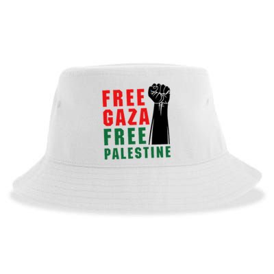 Free Palestine Sustainable Bucket Hat