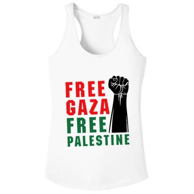 Free Palestine Ladies PosiCharge Competitor Racerback Tank