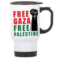 Free Palestine Stainless Steel Travel Mug