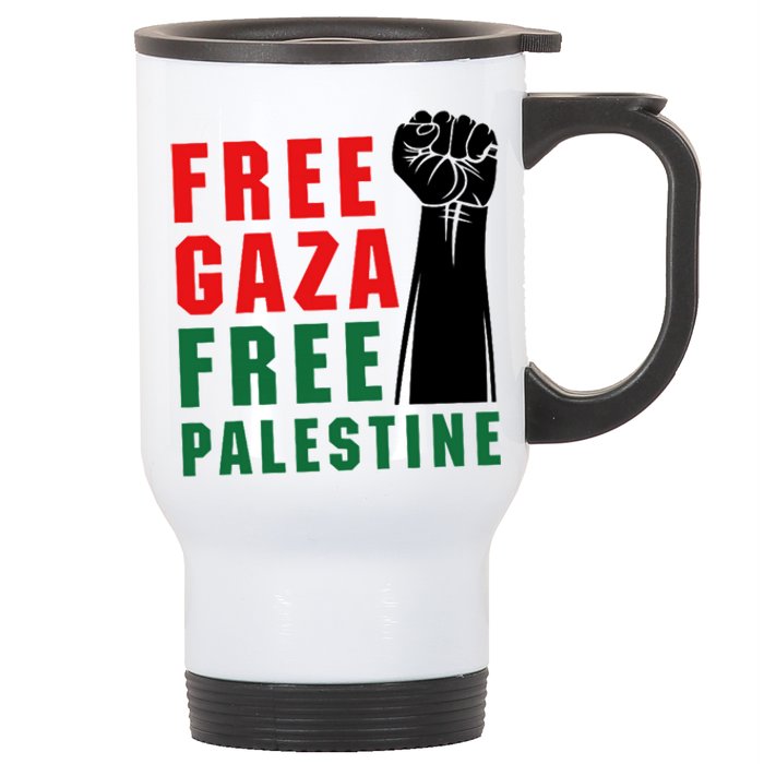 Free Palestine Stainless Steel Travel Mug