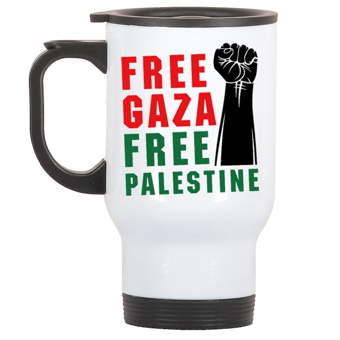 Free Palestine Stainless Steel Travel Mug