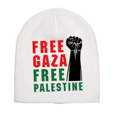 Free Palestine Short Acrylic Beanie