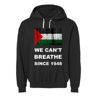 Free Palestine Flag Arabic Support Gaza Garment-Dyed Fleece Hoodie