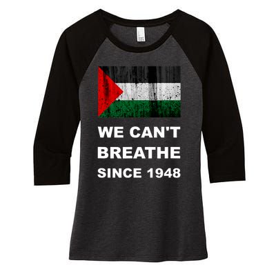 Free Palestine Flag Arabic Support Gaza Women's Tri-Blend 3/4-Sleeve Raglan Shirt