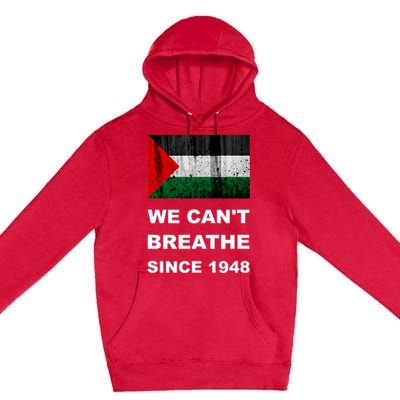 Free Palestine Flag Arabic Support Gaza Premium Pullover Hoodie