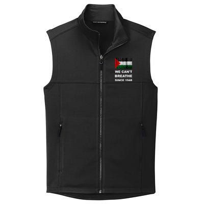 Free Palestine Flag Arabic Support Gaza Collective Smooth Fleece Vest