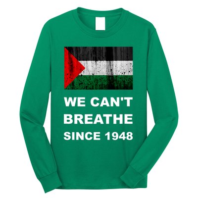 Free Palestine Flag Arabic Support Gaza Long Sleeve Shirt