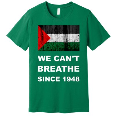 Free Palestine Flag Arabic Support Gaza Premium T-Shirt