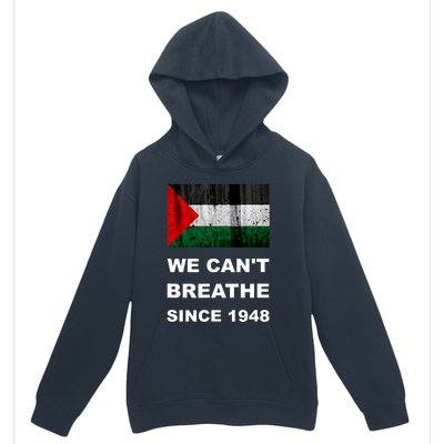 Free Palestine Flag Arabic Support Gaza Urban Pullover Hoodie