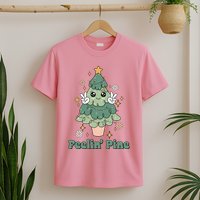 Feelin Pine Funny Christmas Tree T-Shirt