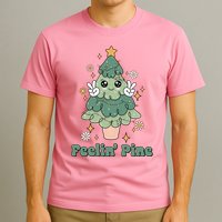 Feelin Pine Funny Christmas Tree T-Shirt