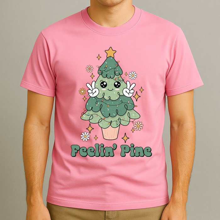 Feelin Pine Funny Christmas Tree T-Shirt