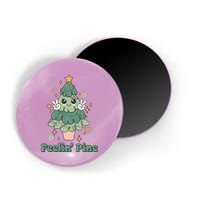 Feelin Pine Funny Christmas Tree Magnet