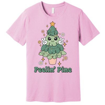 Feelin Pine Funny Christmas Tree Premium T-Shirt