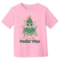 Feelin Pine Funny Christmas Tree Toddler T-Shirt