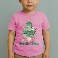 Feelin Pine Funny Christmas Tree Toddler T-Shirt