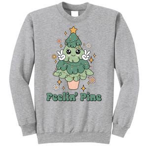 Feelin Pine Funny Christmas Tree Sweatshirt