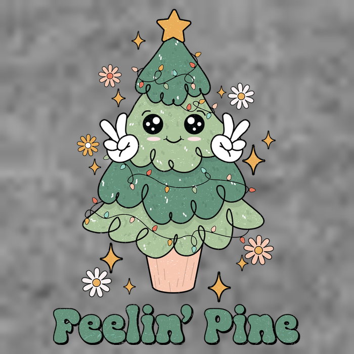 Feelin Pine Funny Christmas Tree Hooded Wearable Blanket