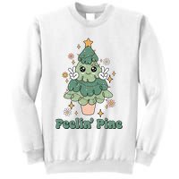 Feelin Pine Funny Christmas Tree Sweatshirt