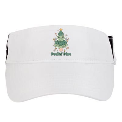 Feelin Pine Funny Christmas Tree Adult Drive Performance Visor