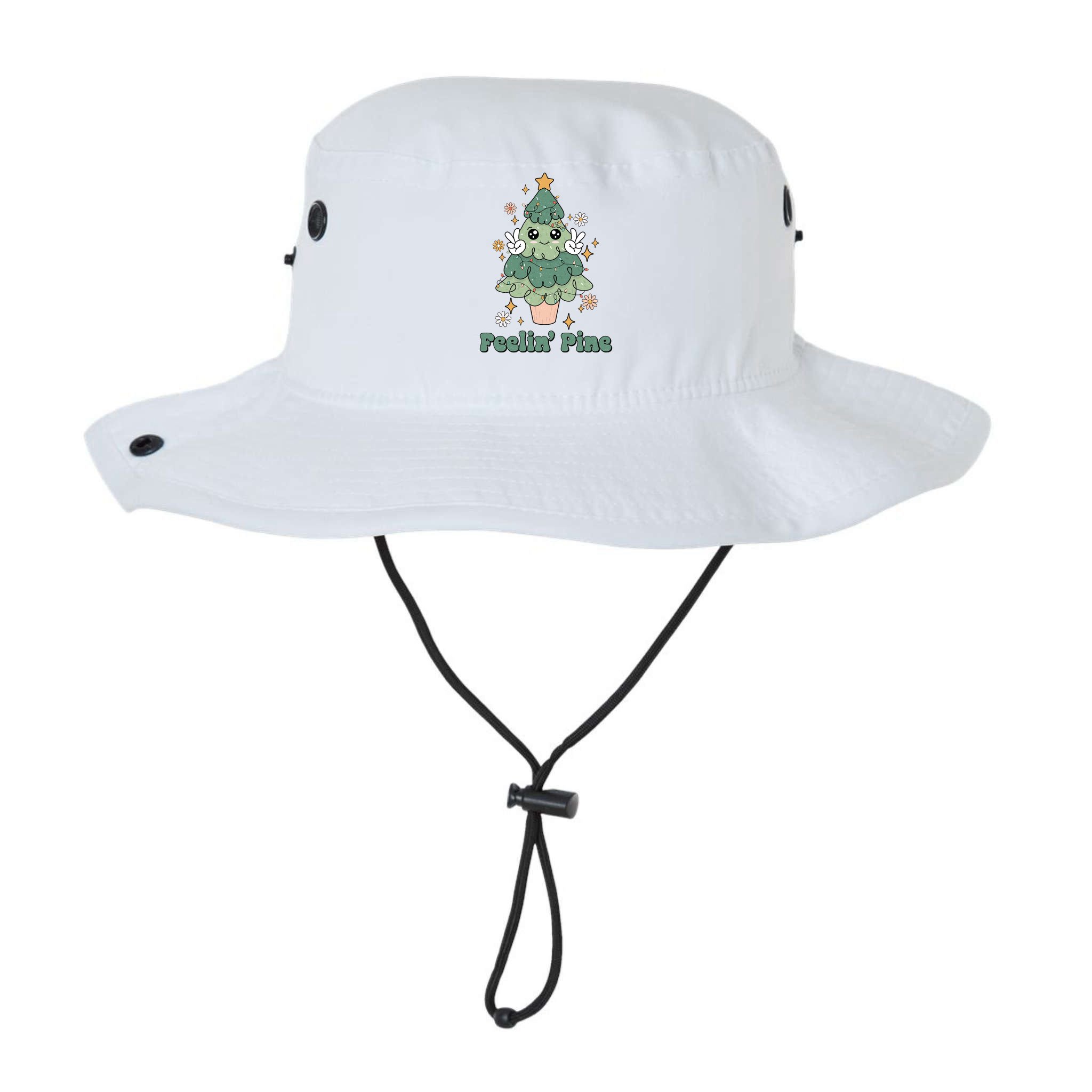 Feelin Pine Funny Christmas Tree Bucket Hat