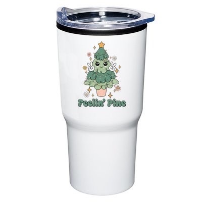 Feelin Pine Funny Christmas Tree Tumbler