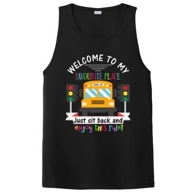 Favourite Place Funny School Bus Driver Back To School PosiCharge Competitor Tank