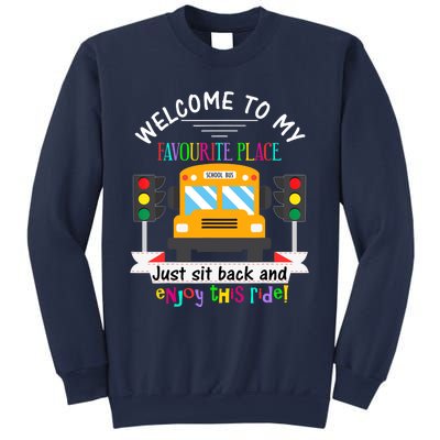 Favourite Place Funny School Bus Driver Back To School Sweatshirt