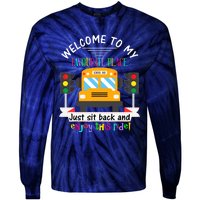 Favourite Place Funny School Bus Driver Back To School Tie-Dye Long Sleeve Shirt