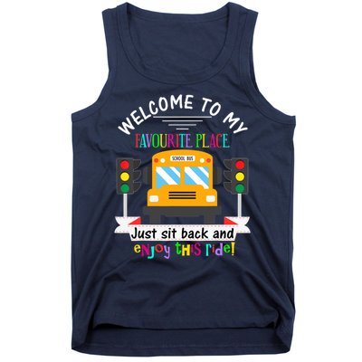 Favourite Place Funny School Bus Driver Back To School Tank Top