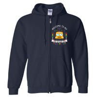 Favourite Place Funny School Bus Driver Back To School Full Zip Hoodie