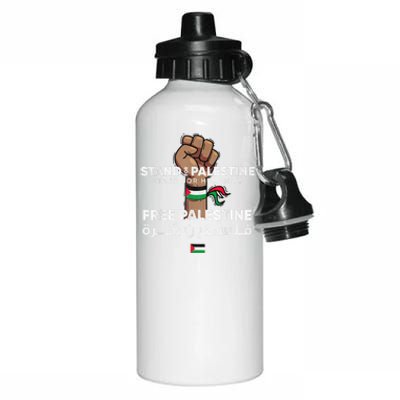 Free Palestine Aluminum Water Bottle