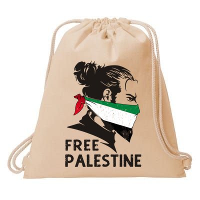 Free Palestine Flag Save Gaza End Occupation Palestinian Drawstring Bag