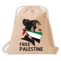 Free Palestine Flag Save Gaza End Occupation Palestinian Drawstring Bag