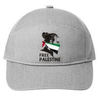 Free Palestine Flag Save Gaza End Occupation Palestinian 7-Panel Snapback Hat