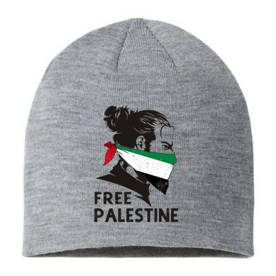 Free Palestine Flag Save Gaza End Occupation Palestinian Sustainable Beanie
